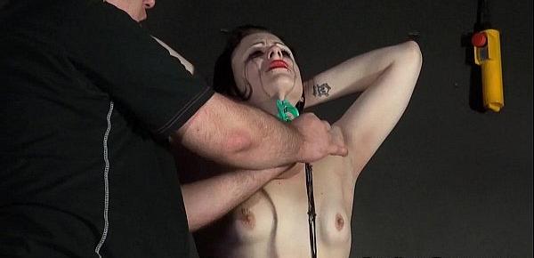  Throat whipping and erotic of crying slave girl Isabel Dean in extreme